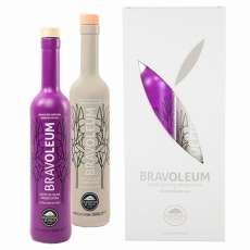 Huile d'olive BRAVOLEUM. ESTUCHE DOBLE DOS BOTELLAS DE 500ML