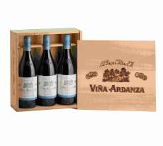 Vin rouge 3 Viña Ardanza  en caja de madera