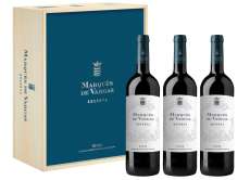 Vin rouge Marqués de Vargas  - Caja de Madera 3 Botellas -